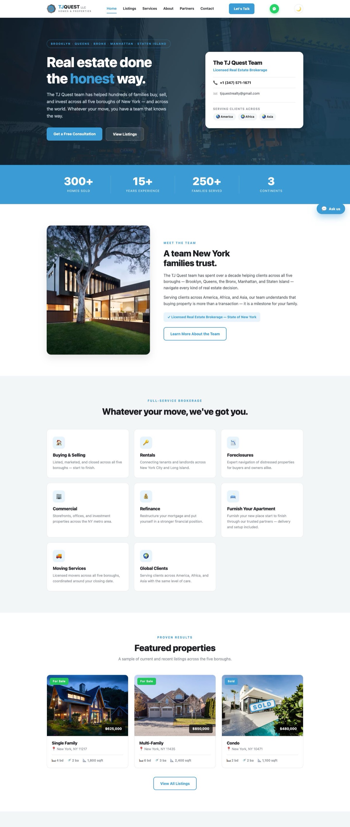 Website for TJ Quest