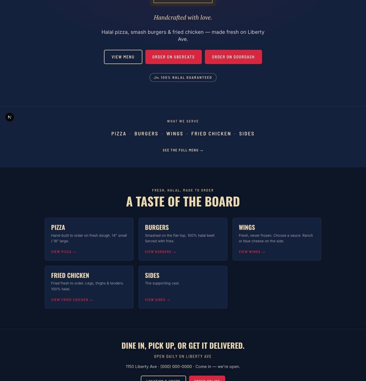 The Urban Crust website