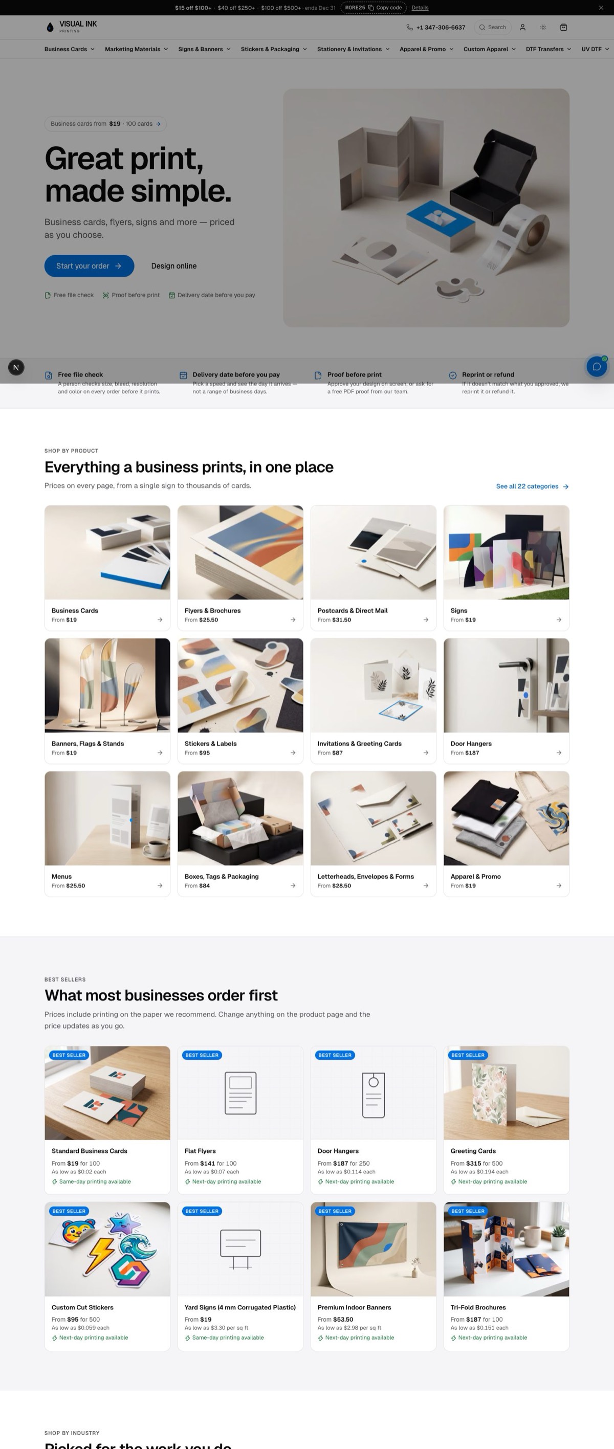 Website for Visual Ink Printing