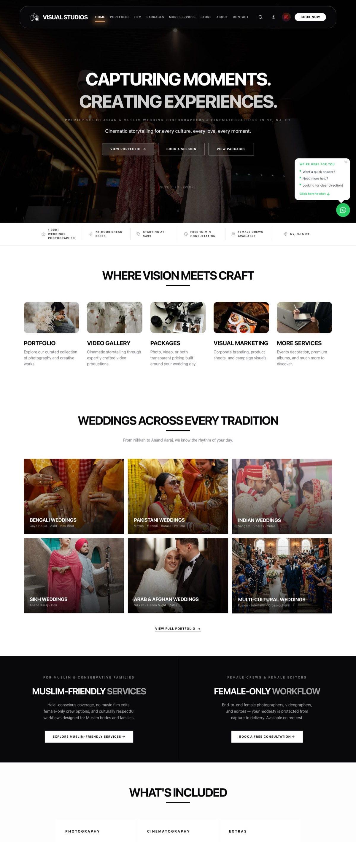 The Visual Studios & Events website